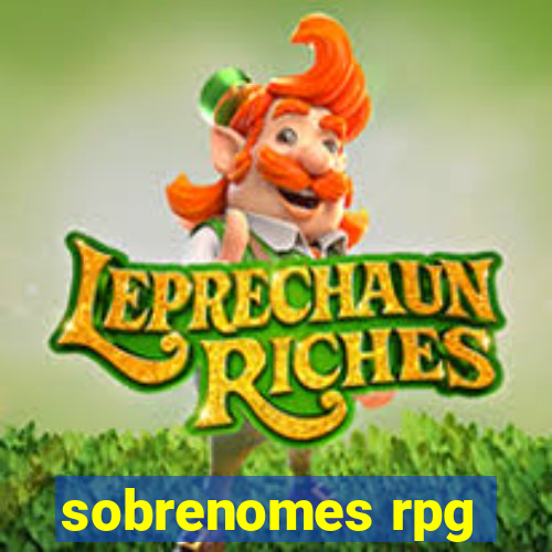 sobrenomes rpg